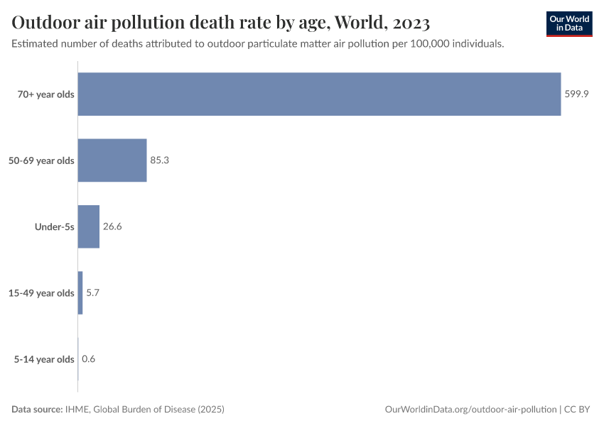 A thumbnail of the "Outdoor air pollution death rate by age" chart